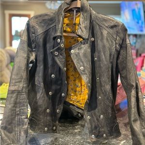 Lamb skin Free People size s moto jacket. Great condition